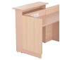 ΓΡΑΦΕΙΟ ΥΠΟΔΟΧΗΣ DALTON HM2068.02 ΜΕΛΑΜΙΝΗ ΣΕ SONAMA-ΜΠΕΖ 240x80x106Υεκ.