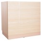 ΓΡΑΦΕΙΟ ΥΠΟΔΟΧΗΣ DALTON HM2068.02 ΜΕΛΑΜΙΝΗ ΣΕ SONAMA-ΜΠΕΖ 240x80x106Υεκ.
