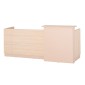 ΓΡΑΦΕΙΟ ΥΠΟΔΟΧΗΣ DALTON HM2068.02 ΜΕΛΑΜΙΝΗ ΣΕ SONAMA-ΜΠΕΖ 240x80x106Υεκ.