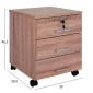 ΣΥΡΤΑΡΙΕΡΑ ΓΡΑΦΕΙΟΥ HAYDEN HM2282.02 ΣΕ ΧΡΩΜΑ SONAMA 39x39,5x46,5