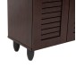 ΠΑΠΟΥΤΣΟΘΗΚΗ-ΝΤΟΥΛΑΠΑ PROLLY HM9608.01 ΜΕΛΑΜΙΝΗ WENGE-2ΠΟΡΤΕΣ-4ΡΑΦΙΑ 60x34x88Υεκ.