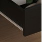 ΚΟΜΟΔΙΝΟ DINKL HM2472.02 ΜΕΛΑΜΙΝΗ-2 ΣΥΡΤΑΡΙΑ-WENGE 29,5x29,5x45Υεκ