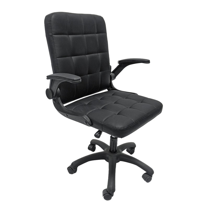 ΚΑΡΕΚΛΑ ΓΡΑΦΕΙΟΥ PORTIMA HM1197.01 ΜΑΥΡΟ PVC-NYLON ΣΚΕΛΕΤΟΣ & ΒΑΣΗ 69x57x97Υεκ.