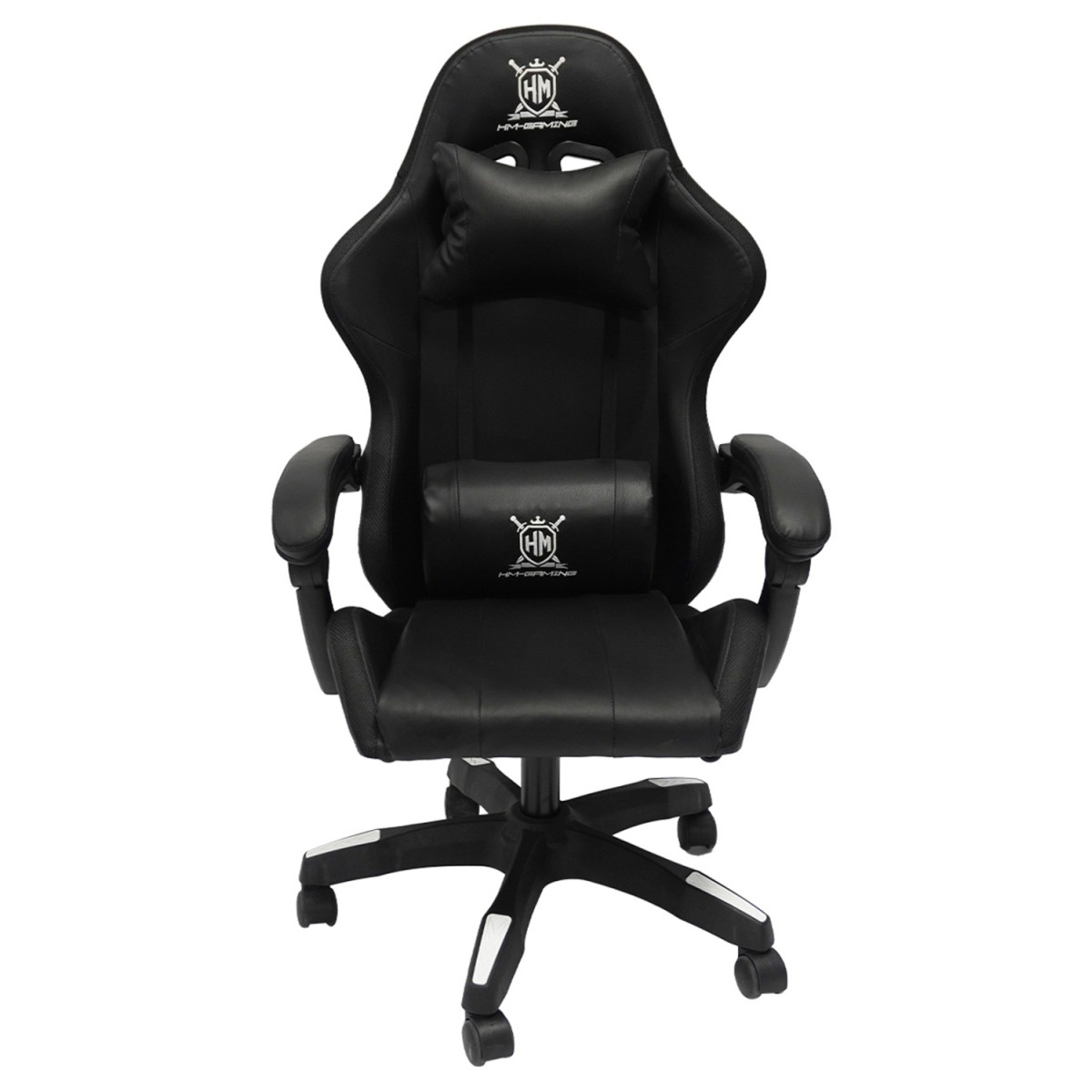 ΠΟΛΥΘΡΟΝΑ GAMING DARREN HM1203.04 ΜΑΥΡΟ-ΛΕΥΚΟ PVC & NYLON 58.5x100x120Υεκ.