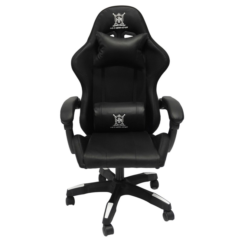 ΠΟΛΥΘΡΟΝΑ GAMING DARREN HM1203.04 ΜΑΥΡΟ-ΛΕΥΚΟ PVC & NYLON 58.5x100x120Υεκ.