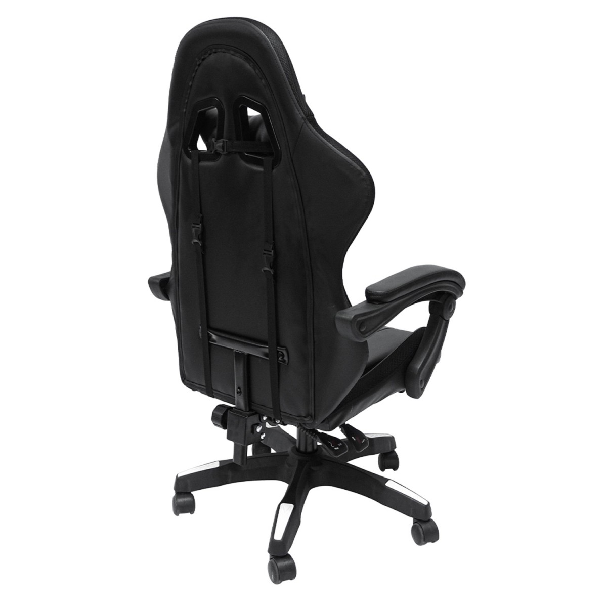 ΠΟΛΥΘΡΟΝΑ GAMING DARREN HM1203.04 ΜΑΥΡΟ-ΛΕΥΚΟ PVC & NYLON 58.5x100x120Υεκ.