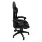ΠΟΛΥΘΡΟΝΑ GAMING DARREN HM1203.03 ΜΑΥΡΟ-ΠΡΑΣΙΝΟ PVC & NYLON 58.5x100x120Υεκ.