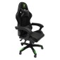 ΠΟΛΥΘΡΟΝΑ GAMING DARREN HM1203.03 ΜΑΥΡΟ-ΠΡΑΣΙΝΟ PVC & NYLON 58.5x100x120Υεκ.