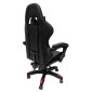 ΠΟΛΥΘΡΟΝΑ GAMING DARREN HM1203.01 ΜΑΥΡΟ-ΚΟΚΚΙΝΟ PVC & NYLON 58.5x100x120Υεκ.