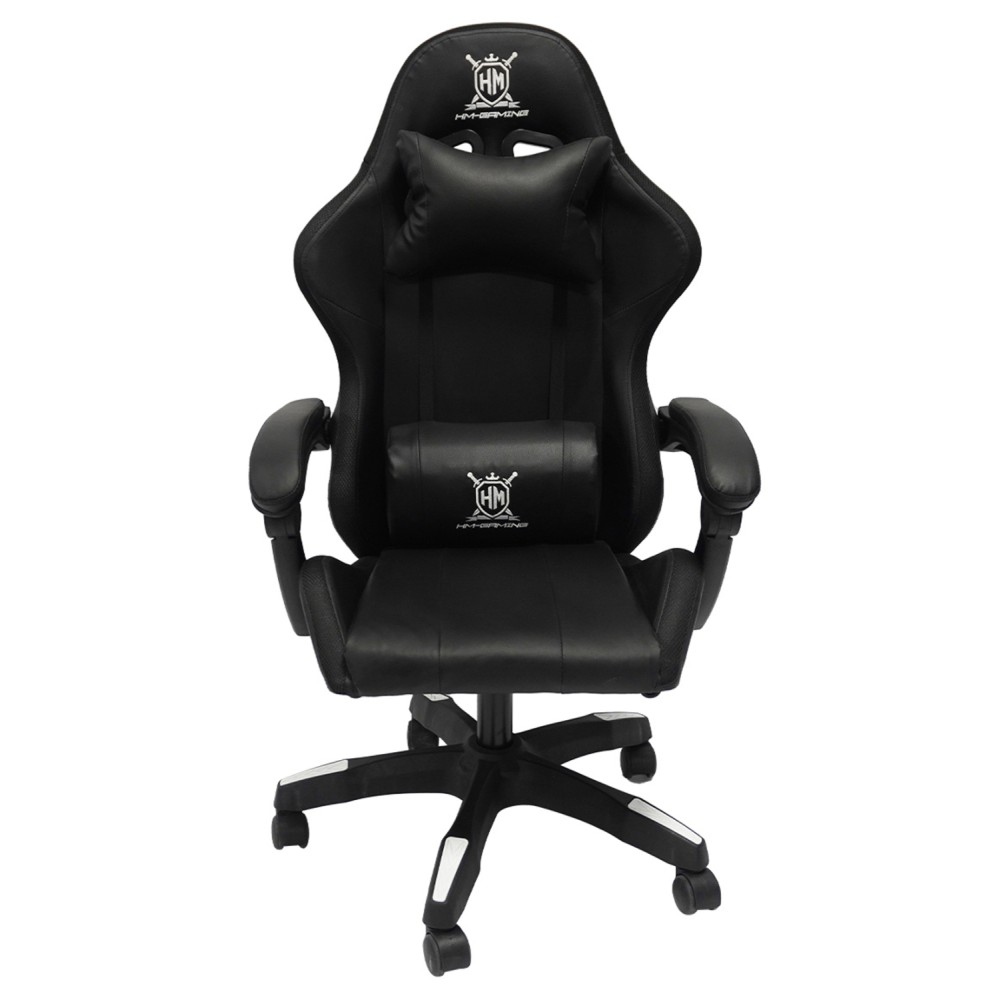 ΠΟΛΥΘΡΟΝΑ GAMING DARREN HM1203.10 ΜΑΥΡΟ-ΓΚΡΙ PVC & NYLON 60x60x120Υεκ.