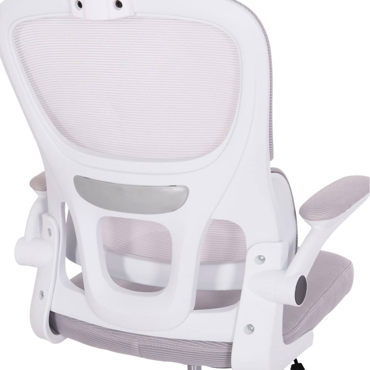 ΚΑΡΕΚΛΑ ΓΡΑΦΕΙΟΥ BASTON HM18236.03 ΓΚΡΙ MESH & ΛΕΥΚΟΣ PP ΣΚΕΛΕΤΟΣ 64x60x127Υεκ.