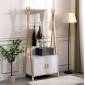 ΚΡΕΜΑΣΤΡΑ ΠΑΙΔΙΚH ΜΕ ΝΤΟΥΛΑΠΙ PASCHAL HM2495.03 ΜΕΛΑΜΙΝΗ-ΞΥΛΟ ΠΕΥΚΟΥ 76x44x170Υεκ