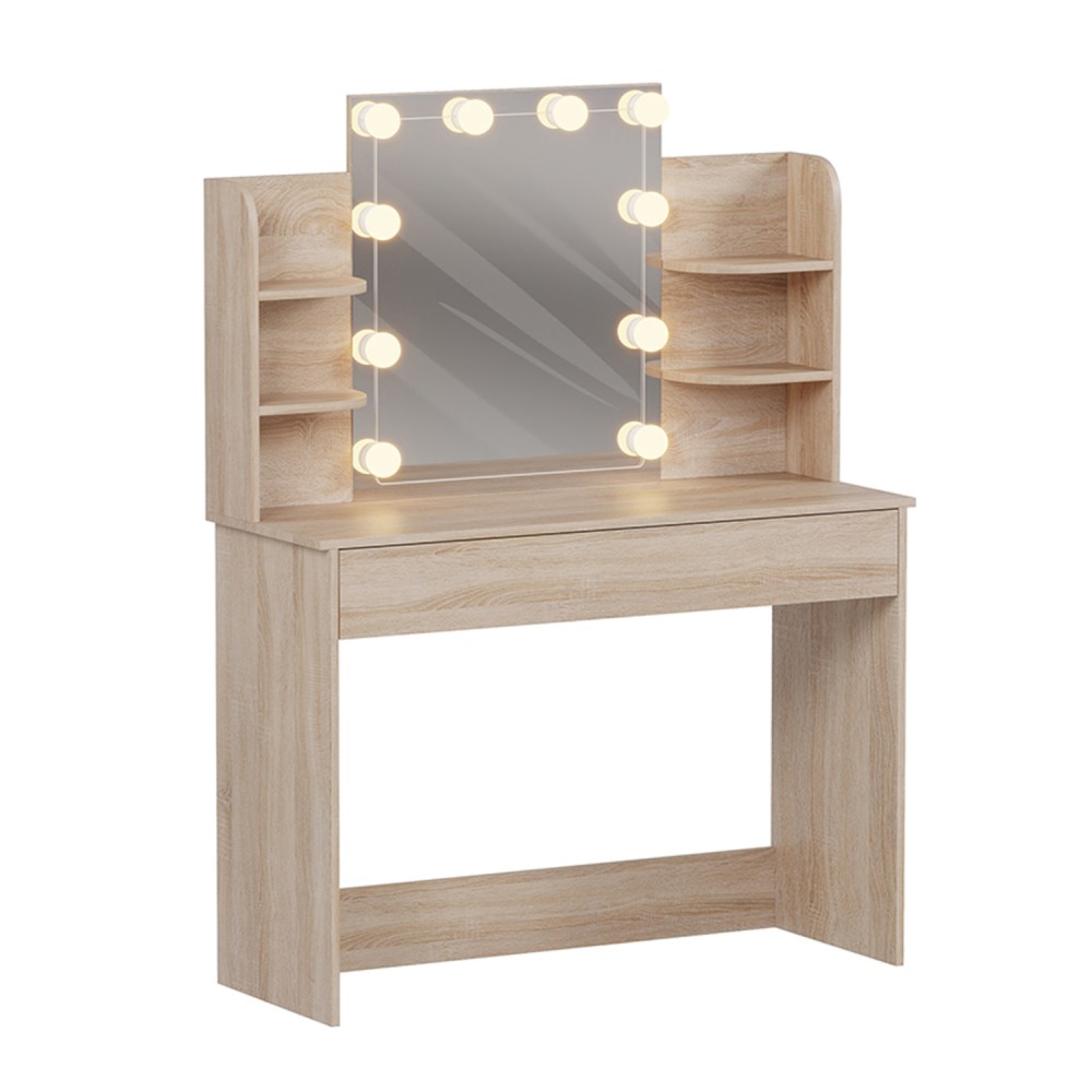 ΤΟΥΑΛΕΤΑ ΜΕ ΦΩΤΙΣΜΟ LED-ΡΑΦΙΑ-ΣΥΡΤΑΡΙΑ LAURYN HM2502.01 SONAMA 101.8x40x139.5Υεκ