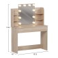 ΤΟΥΑΛΕΤΑ ΜΕ ΦΩΤΙΣΜΟ LED-ΡΑΦΙΑ-ΣΥΡΤΑΡΙΑ LAURYN HM2502.01 SONAMA 101.8x40x139.5Υεκ