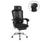 ΚΑΡΕΚΛΑ ΓΡΑΦΕΙΟΥ BARNET HM18258.01 ΜΑΥΡΟ MESH-ΜΑΥΡΟΣ ΣΚΕΛΕΤΟΣ NYLON 61x62x123Υ