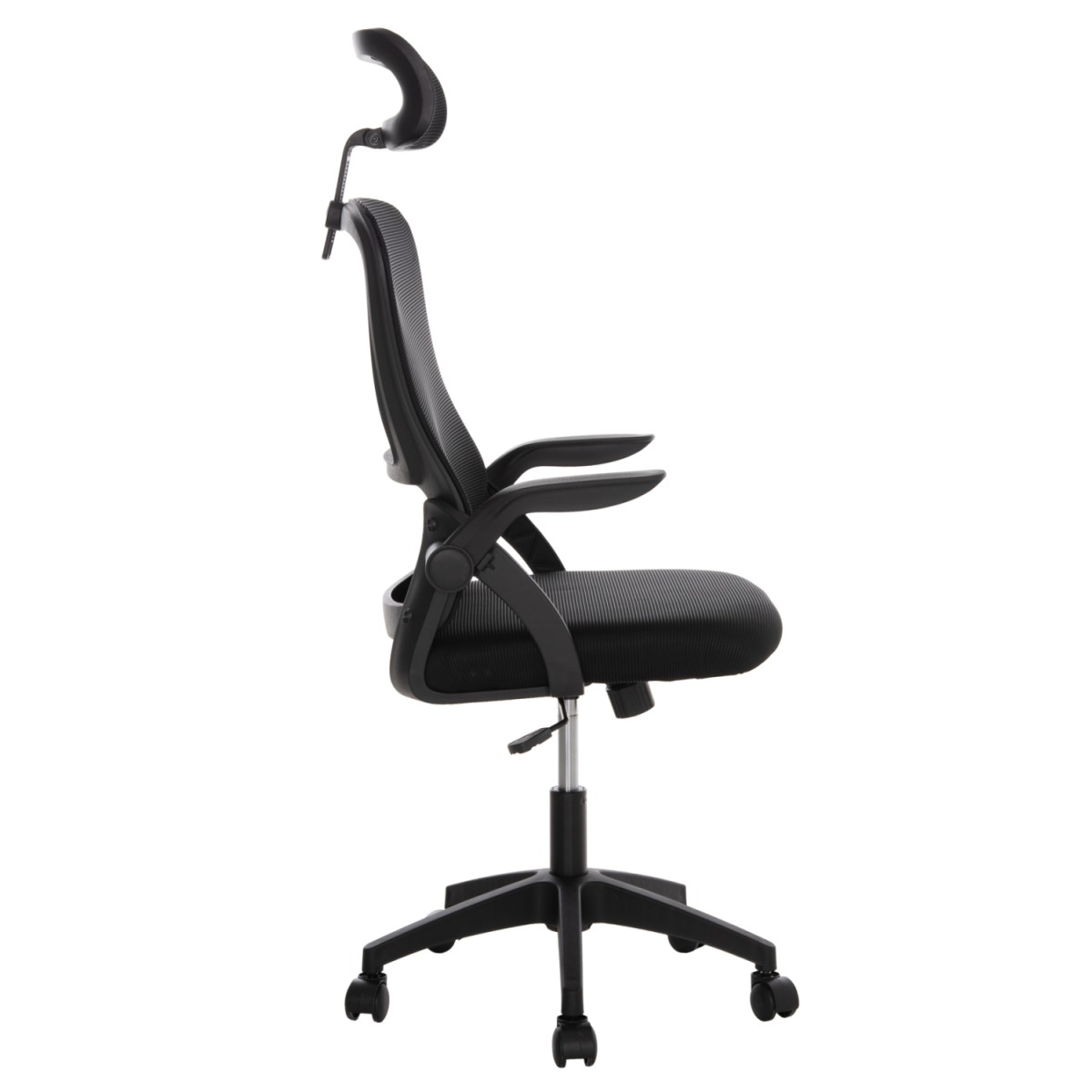 ΚΑΡΕΚΛΑ ΓΡΑΦΕΙΟΥ BLAZER HM1205.01 ΜΑΥΡΟ MESH-ΜΑΥΡΟΣ ΣΚΕΛΕΤΟΣ 60x58x110-130Υεκ.