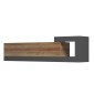ΕΠΙΠΛΟ ΤΗΛΕΟΡΑΣΗΣ ΤΟΙΧΟΥ ESSENZA HM18372.13 ΜΕΛΑΜΙΝΗ OAK/ΓΚΡΙ 150x29.6x38.6Υεκ.