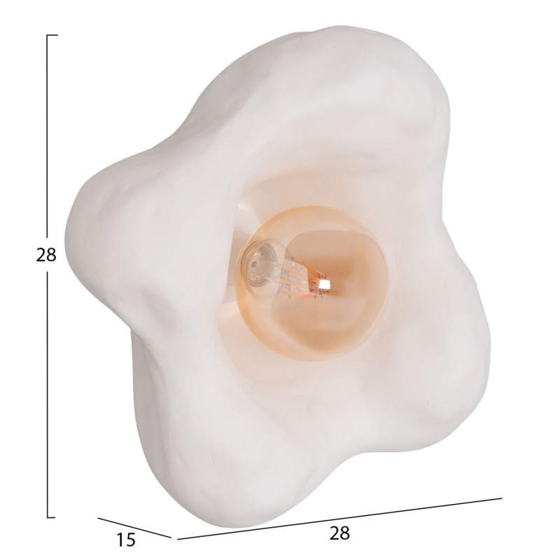 ΕΠΙΤΟΙΧΙΟ ΦΩΤΙΣΤΙΚΟ LUXON HM4701.02M FIBER CEMENT ΣΕ ΛΕΥΚΟ 28x15x28Υεκ.