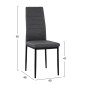 ΚΑΡΕΚΛΑ ΜΕΤΑΛΛΙΚΗ LADY HM0037.20 ΓΚΡΙ ΥΦΑΣΜΑ ΜΕΤΑΛΛΙΚΟ ΣΚΕΛΕΤΟ K/D 40x48x95