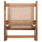 ΚΑΡΕΚΛΑ LOUNGE LUKILLA HM9913 ΞΥΛΟ TEAK ΣΕ ΦΥΣΙΚΟ--ΣΥΝΘ.ΣΧΟΙΝΙ ΜΠΕΖ 55,5x74x65Υεκ.