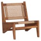 ΚΑΡΕΚΛΑ LOUNGE LUKILLA HM9913 ΞΥΛΟ TEAK ΣΕ ΦΥΣΙΚΟ--ΣΥΝΘ.ΣΧΟΙΝΙ ΜΠΕΖ 55,5x74x65Υεκ.