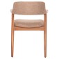 ΠΟΛΥΘΡΟΝΑ JAMES HM18259 TEAK WOOD ΜΕ ΣΑΜΠΑΝΙ ΥΦΑΣΜΑ 57x52x76Υεκ.