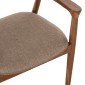 ΠΟΛΥΘΡΟΝΑ JAMES HM18259 TEAK WOOD ΜΕ ΣΑΜΠΑΝΙ ΥΦΑΣΜΑ 57x52x76Υεκ.