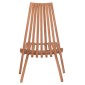 ΠΟΛΥΘΡΟΝΑ LOUNGE ΠΤΥΣΣΟΜΕΝΗ SHIGAO HM18112 ΞΥΛΟ TEAK--ΦΥΣΙΚΟ 61x88.5x89Υεκ.