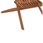 ΠΟΛΥΘΡΟΝΑ LOUNGE ΠΤΥΣΣΟΜΕΝΗ SHIGAO HM18112 ΞΥΛΟ TEAK--ΦΥΣΙΚΟ 61x88.5x89Υεκ.