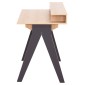 ΓΡΑΦΕΙΟ REXIN HM18290 ΜΕΛΑΜΙΝΗ ΣΕ SONAMA-ΓΚΡΙ 120x19-59x75-85,5ΥΥεκ.