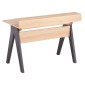 ΓΡΑΦΕΙΟ REXIN HM18290 ΜΕΛΑΜΙΝΗ ΣΕ SONAMA-ΓΚΡΙ 120x19-59x75-85,5ΥΥεκ.
