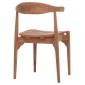 ΚΑΡΕΚΛΑ ΤΡΑΠΕΖΑΡΙΑΣ ΕΞ.ΧΩΡΟΥ DONNY HM6378 ΞΥΛΟ TEAK 52x54x74Υεκ.