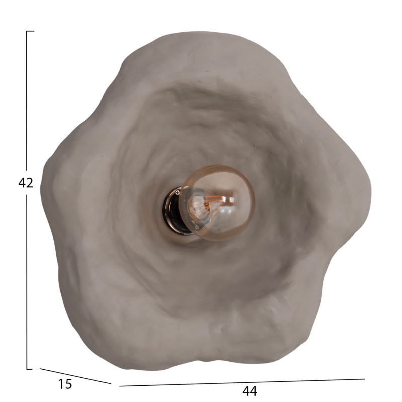 ΕΠΙΤΟΙΧΙΟ ΦΩΤΙΣΤΙΚΟ LUXON HM4701.03L FIBER CEMENT ΣΕ ΓΚΡΙ 44x15x42Υεκ.