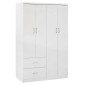 ΝΤΟΥΛΑΠΑ 4ΦΥΛΛΗ ME 2 ΣΥΡΤΑΡΙΑ BLAKELY HM339.05 ΛΕΥΚΗ 120Χ42,5Χ180,5 εκ.