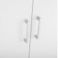 ΝΤΟΥΛΑΠΑ 3ΦΥΛΛΗ ME 2 ΣΥΡΤΑΡΙΑ CAESAR HM340.06 SONAMA - ΛΕΥΚO 89x42,5x181 εκ.