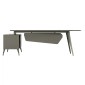 ΓΡΑΦΕΙΟ ΕΠΑΓΓΕΛΜΑΤΙΚΟ LUX SERIES 237X160X75Yεκ. ΔΕΞΙΑ ΓΩΝΙΑ ΣΤΑΧΤΙ ΜΟΚΑ HM2117R