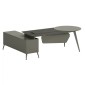 ΓΡΑΦΕΙΟ ΕΠΑΓΓΕΛΜΑΤΙΚΟ LUX SERIES 237X160X75Yεκ. ΔΕΞΙΑ ΓΩΝΙΑ ΣΤΑΧΤΙ ΜΟΚΑ HM2117R