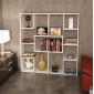 ΒΙΒΛΙΟΘΗΚΗ YOLANTHE ΜΕΛΑΜΙΝΗΣ HM9029.01 ΛΕΥΚΗ 120x22x123,6Υ εκ.