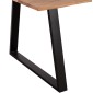 ΤΡΑΠΕΖΙ ΤΡΑΠΕΖΑΡΙΑΣ SOFIA SLIM HM8500.11 ΜΑΣΙΦ ΞΥΛΟ ΑΚΑΚΙΑΣ 160x90x76Υ εκ.