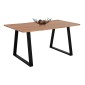 ΤΡΑΠΕΖΙ ΤΡΑΠΕΖΑΡΙΑΣ SOFIA SLIM HM8500.11 ΜΑΣΙΦ ΞΥΛΟ ΑΚΑΚΙΑΣ 160x90x76Υ εκ.