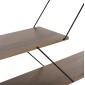 ΒΙΒΛΙΟΘΗΚΗ TARS HM2240.13 OLIVE GREY ΜΕΛΑΜΙΝΗ-ΜΑΥΡΕΣ ΜΕΤΑΛΛΙΚΕΣ ΒΕΡΓΕΣ 84x24x157Yεκ.