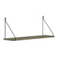 ΡΑΦΙ ΤΟΙΧΟΥ AGILAN ΜΕΛΑΜΙΝΗΣ HM9183.12 OLIVE GREY 72x20x27Y εκ.