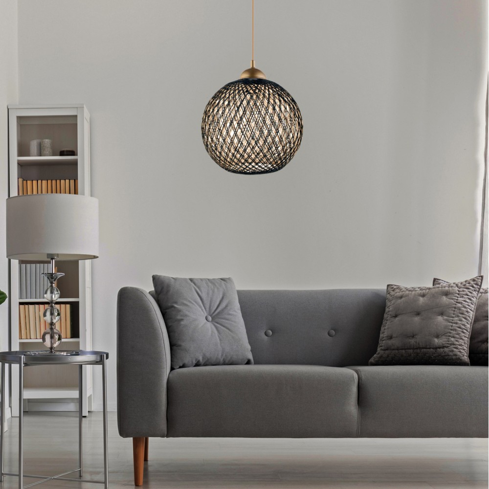 ΦΩΤΙΣΤΙΚΟ ΟΡΟΦΗΣ ΕΣΩΤΕΡΙΚΟΥ ΧΩΡΟΥ ΚΡΕΜΑΣΤΟ HM7352.03 ΑΠΟ ΣΧΟΙΝΙ ΜΑΥΡΟ ΜΠΕΖ Φ22x55Υ εκ. ΦΩΤΙΣΤΙΚΟ ΟΡΟΦΗΣ ΕΣΩΤΕΡΙΚΟΥ ΧΩΡΟΥ ΚΡΕΜΑΣΤΟ HM7352.03 ΑΠΟ ΣΧΟΙΝΙ ΜΑΥΡΟ ΜΠΕΖ Φ22x55Υ εκ.