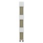ΒΙΒΛΙΟΘΗΚΗ ΜΕΛΑΜΙΝΗΣ OWLOLIVE GREY ΛΕΥΚΟ 60x19,5x165Yεκ.HM8923.11