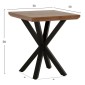 ΒΟΗΘΗΤΙΚΟ ΤΡΑΠΕΖΑΚΙ ΣΑΛΟΝΙΟΥ HM9471.02 MDF ΜΕ ΚΑΠΛΑΜΑ ΑΠΟ ΞΥΛΟ ΚΑΡΥΔΙΑΣ-ΜΕΤΑΛ.ΒΑΣΗ 50x50x58Υεκ.