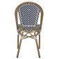 ΚΑΡΕΚΛΑ BAMBOO LOOK ΜΠΛΕ-ΛΕΥΚΟ HM5860.02 46x56x88Y εκ.