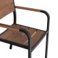 ΠΟΛΥΘΡΟΝΑ ΑΛΟΥΜΙΝΙΟΥ SAGA ΜΑΥΡΗ ΜΕ POLYWOOD HM5127.03 56x55x85,5Yεκ.