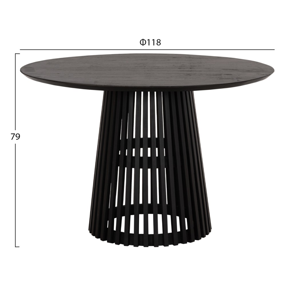 ΤΡΑΠΕΖΙ ΤΡΑΠΕΖΑΡΙΑΣ ΣΤΡΟΓΓΥΛΟ FRANTZ HM9388.02 ΜΑΣΙΦ ΞΥΛΟ MINDI BLACK Φ118x79Υεκ. ΤΡΑΠΕΖΙ ΤΡΑΠΕΖΑΡΙΑΣ ΣΤΡΟΓΓΥΛΟ FRANTZ HM9388.02 ΜΑΣΙΦ ΞΥΛΟ MINDI BLACK Φ118x79Υεκ.