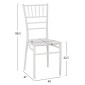 ΚΑΡΕΚΛΑ ΠΟΛΥΠΡΟΠΥΛΕΝΙΟΥ CATERING TIFFANY HM8058.31 ΛΕΥΚΟ 39x47x89Υεκ.