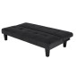 ΚΑΝΑΠΕΣ ΚΡΕΒΑΤΙ ODESSA HM3000.14 ΜΑΥΡΟ ΒΕΛΟΥΔΟ 180x83x75Y εκ.